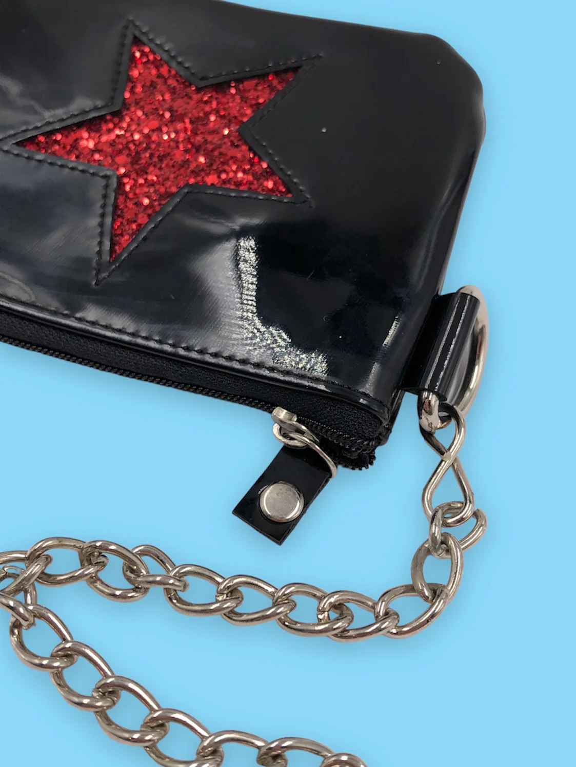 ADDICTED BLACK VINYL STAR WALLET - Image 3