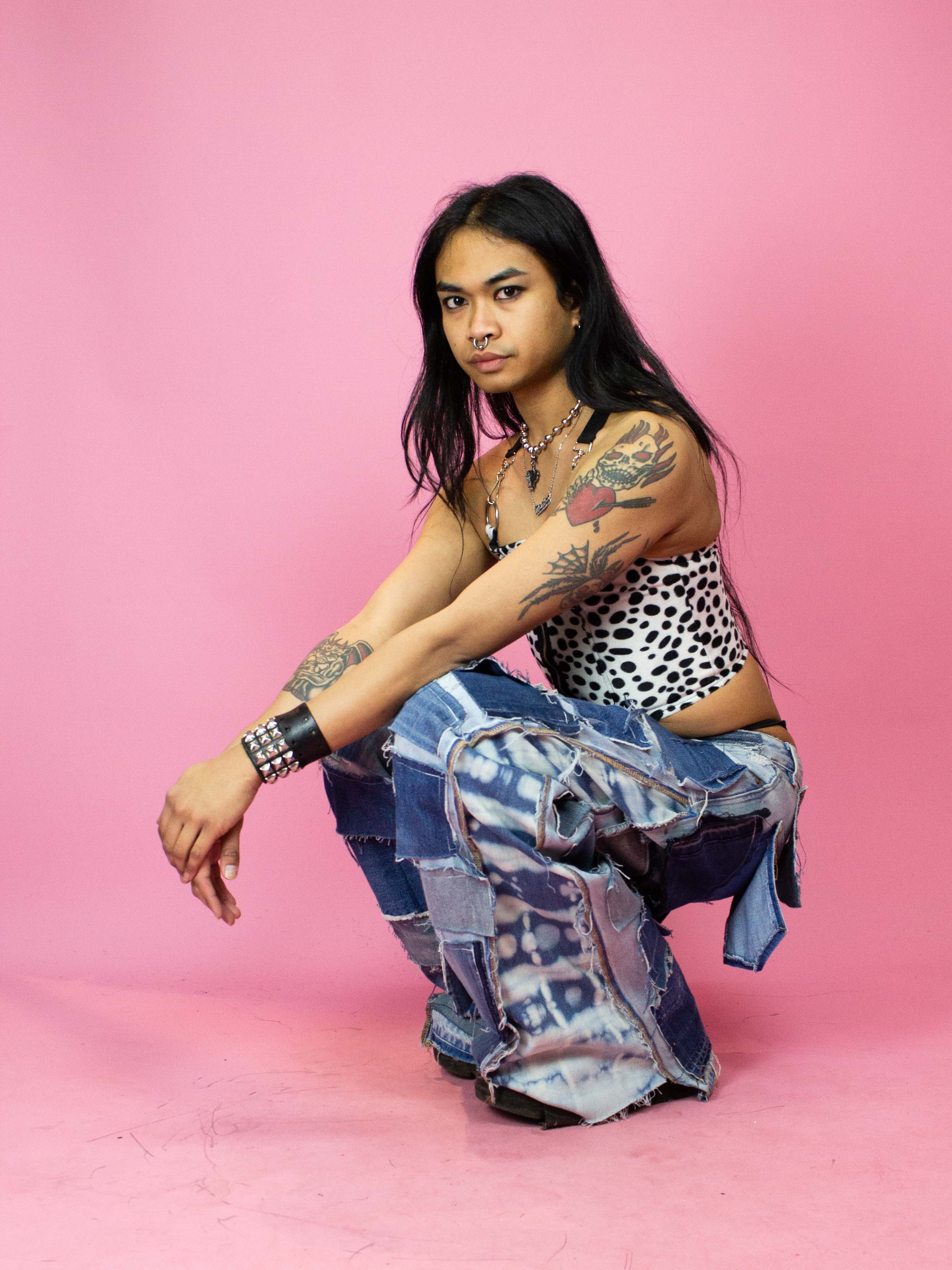 AMALGAMAR PATCHWORK JEANS - Image 2