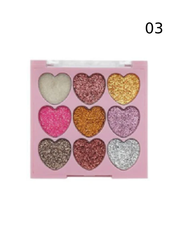 AMUSE HEART OF SPARKLE PRESS GLITTER PALETTE - Image 4