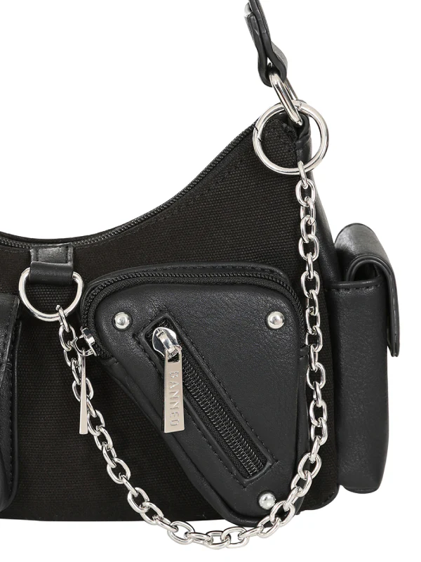 BANNED BLACK SHADOW POP MINI HANDBAG BG34544 - Image 5