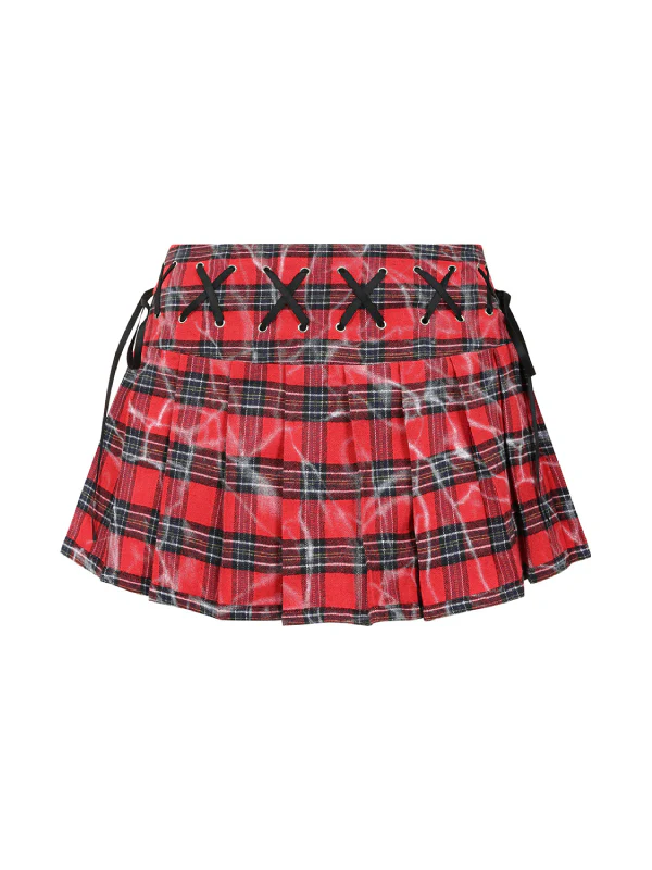 BANNED RIOT PLEATS MINI SKIRT SK25799 - Image 4