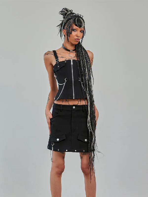 BANNED STREET ANARCHY SKIRT - Image 4