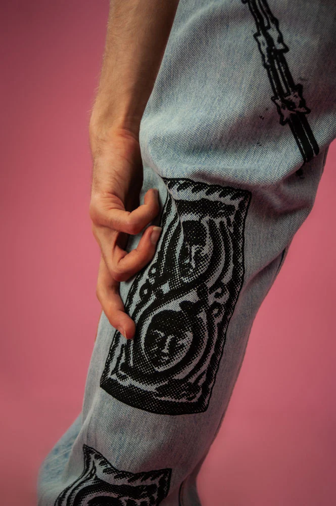 CRITICA PRINTED BLUE JEANS - Image 5