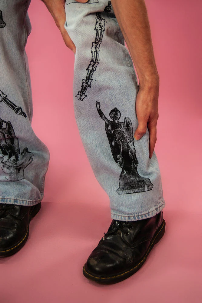 CRITICA PRINTED BLUE JEANS - Image 6