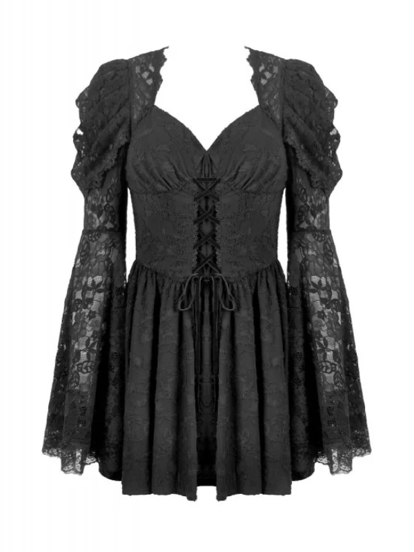 DARK IN LOVE DW1137 LACE JACQUARD PRINCESS DRESS - Image 3