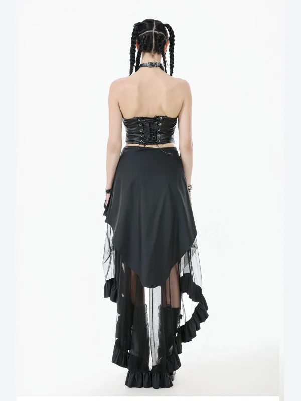 DARK IN LOVE KW385 STUDDED SKIRT MESH - Image 4