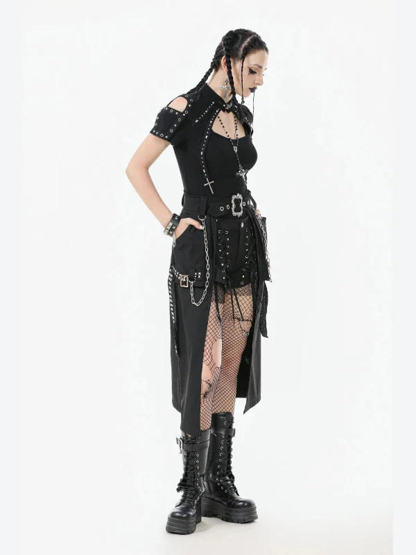 DARK IN LOVE KW388 LAYER SKIRT - Image 4
