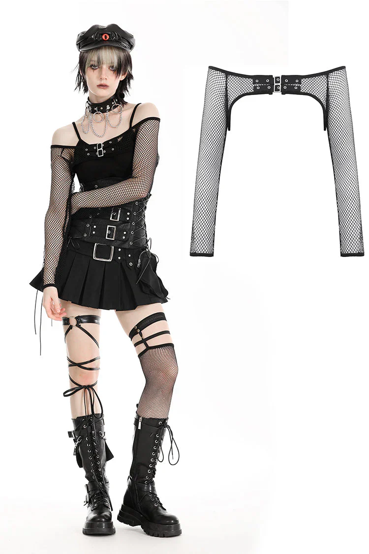 DARK IN LOVE MESH SHRUG BW150 - Image 5