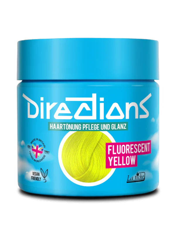 DIRECTIONS HAIRCOLOR FLUORESCENT YELLOW