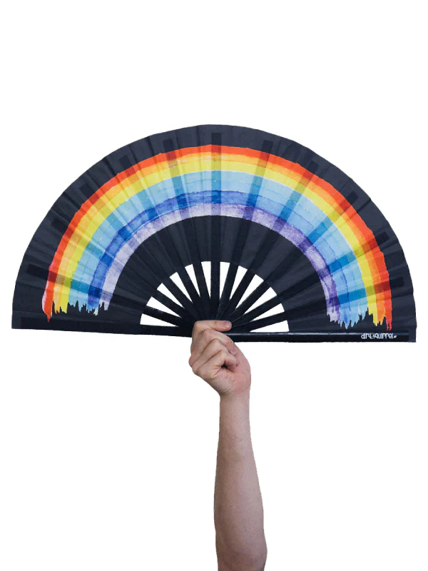 DIRT SQUIRREL BLACK RAINBOW FAN
