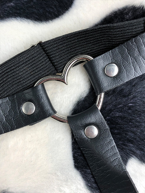 EXIT HEART BLACK LEG GARTER - Image 3
