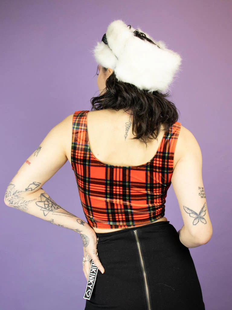 INDYANNA PAULINE CORSET TOP TARTAN - Image 3