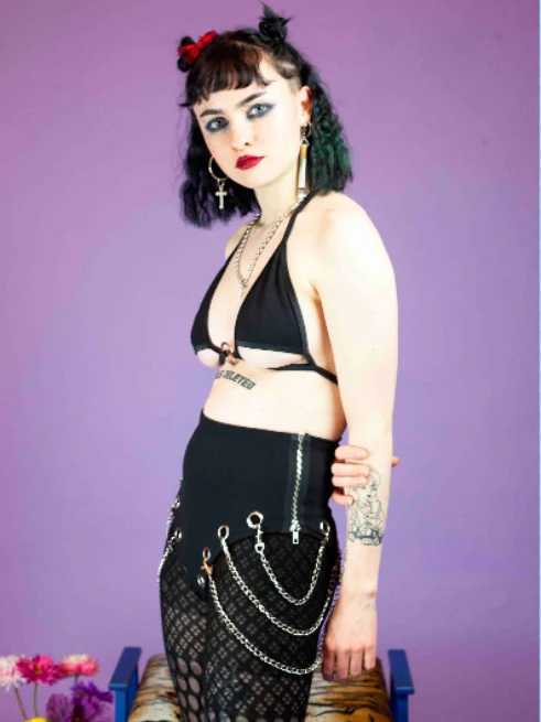 INDYANNA BLACK UNDERBOOB BIKINI TOP - Image 3