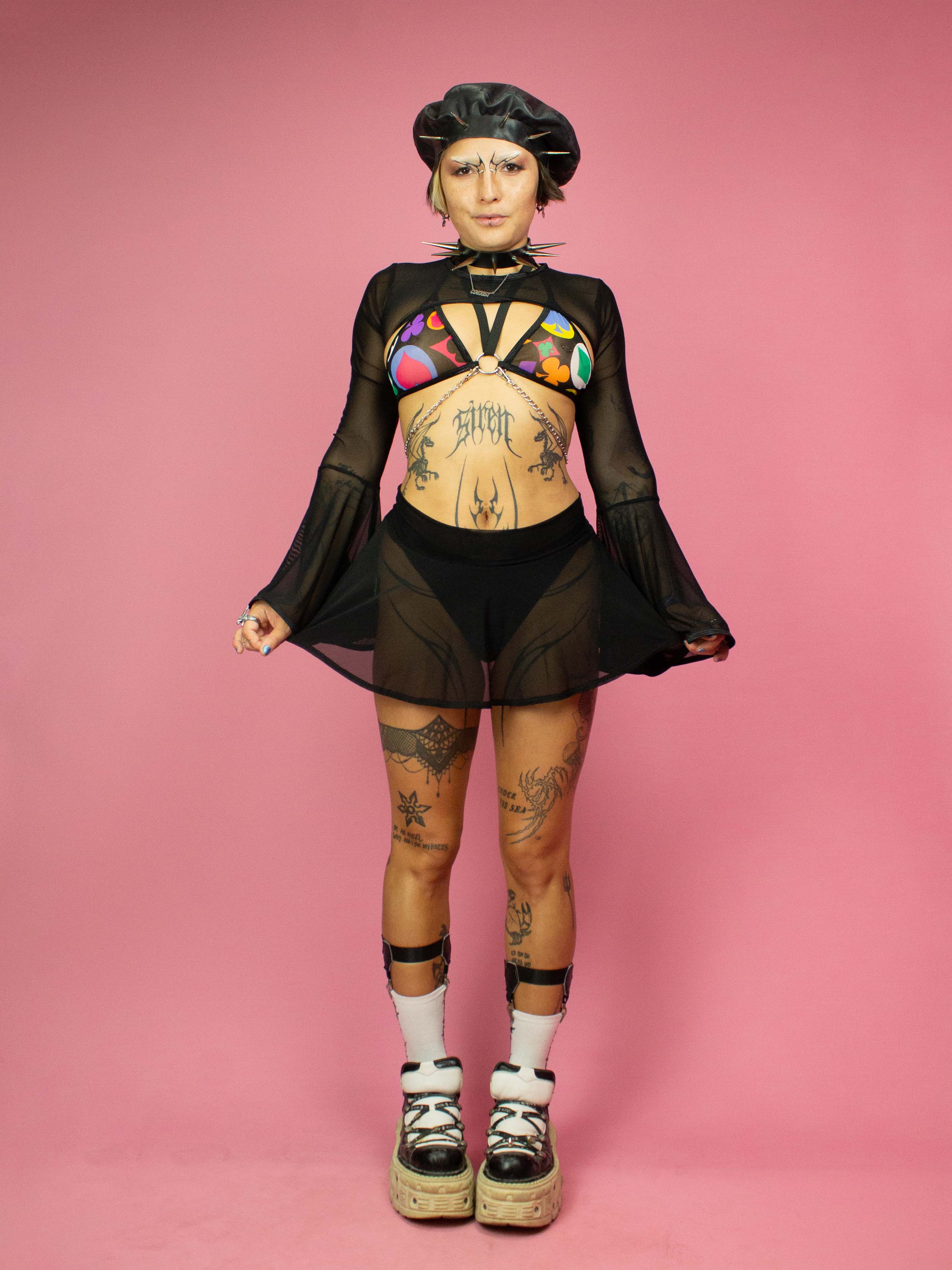 INDYANNA SHRUG WITH BELL SLEEVES BLACK - Image 4