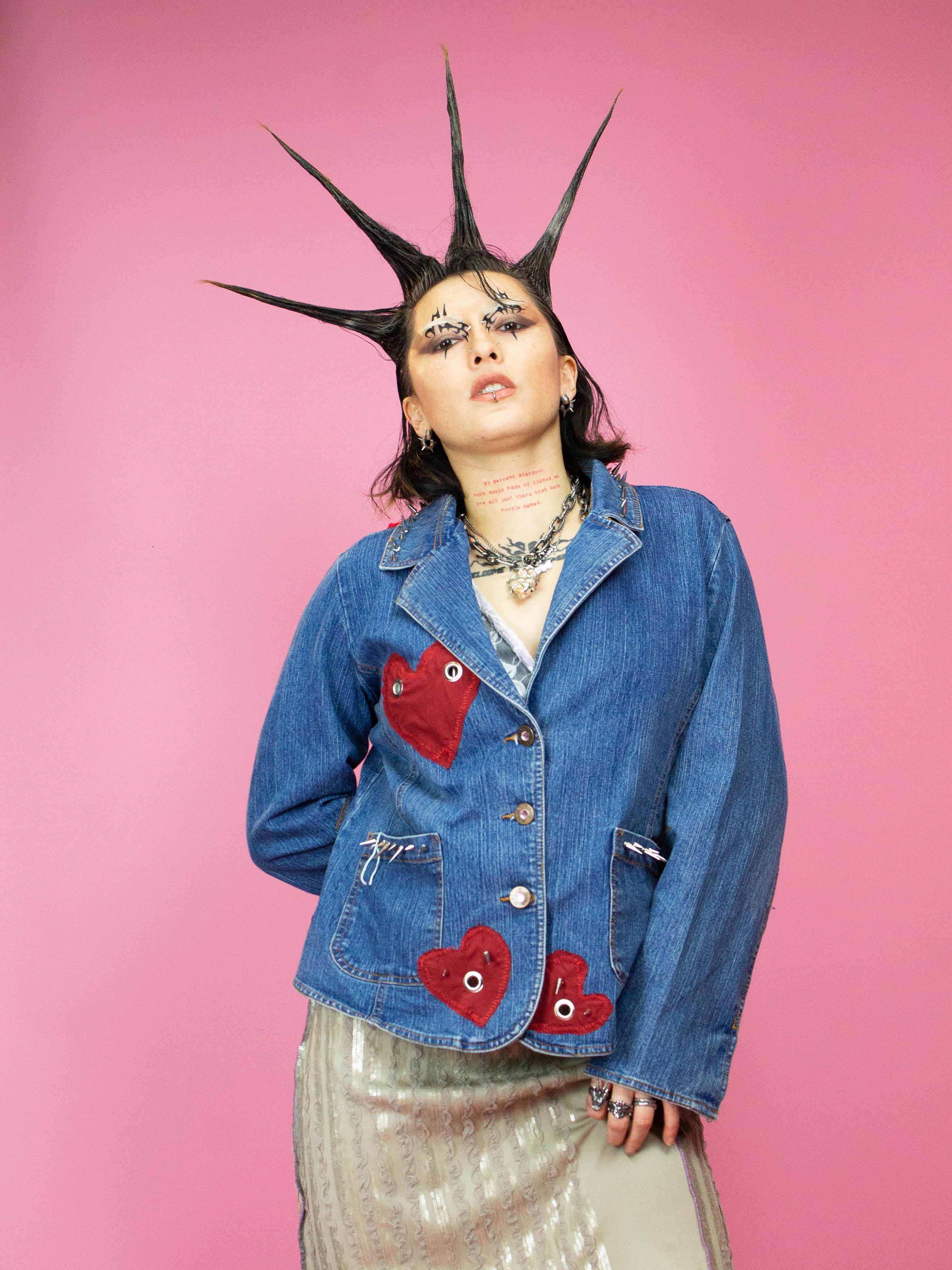 IVO JEANS JACKET WITH PATCHES - Image 3