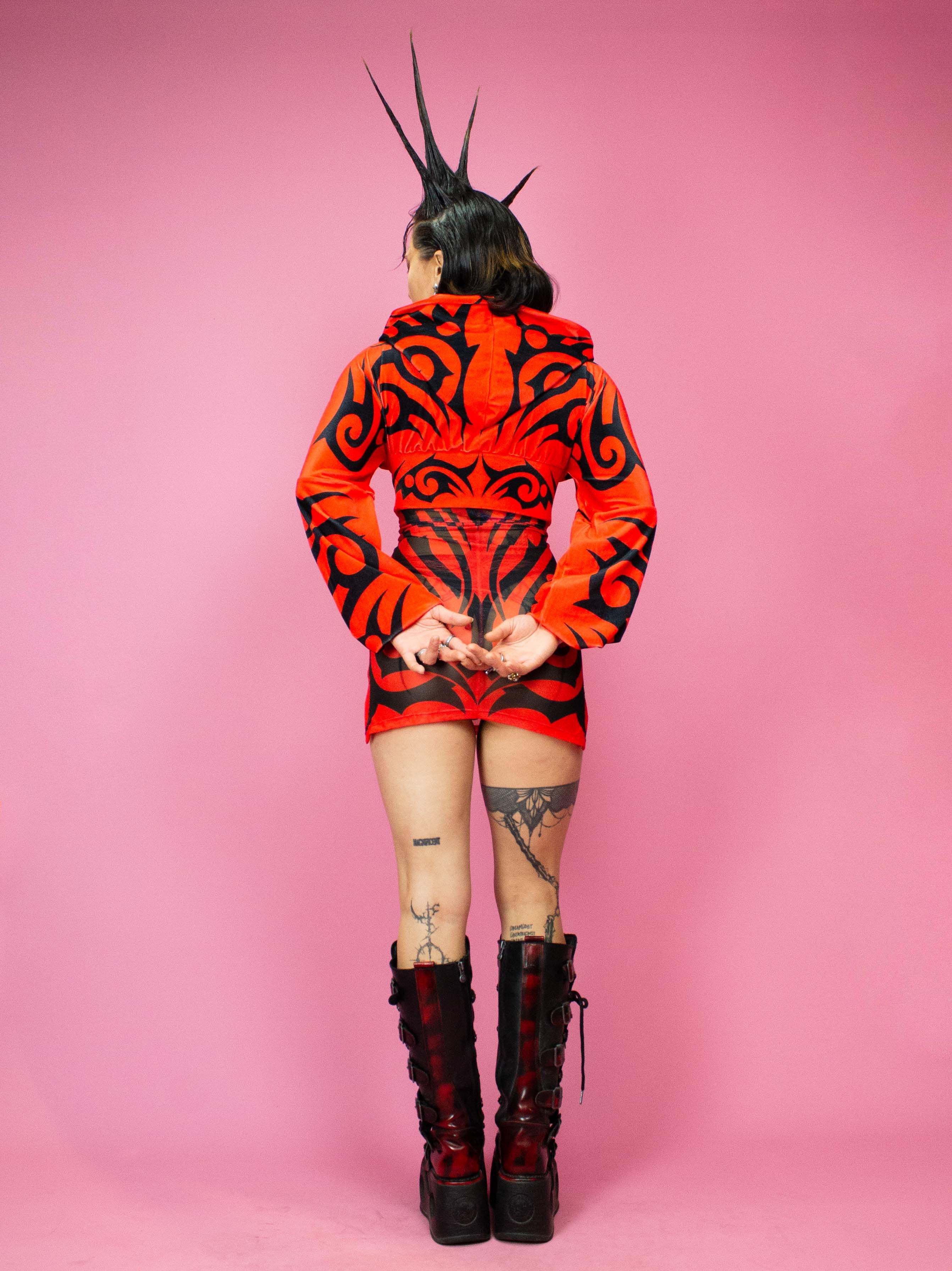 KALU IBIZA TRIBAL JACKET RED - Image 5