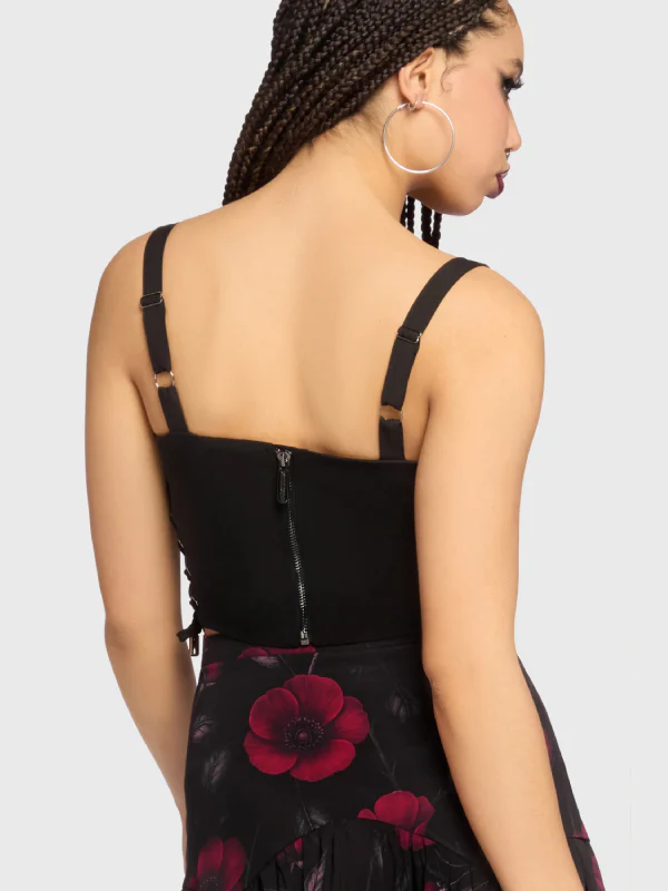 KILLSTAR FAWNELLE LACE UP CORSET TOP - Image 2