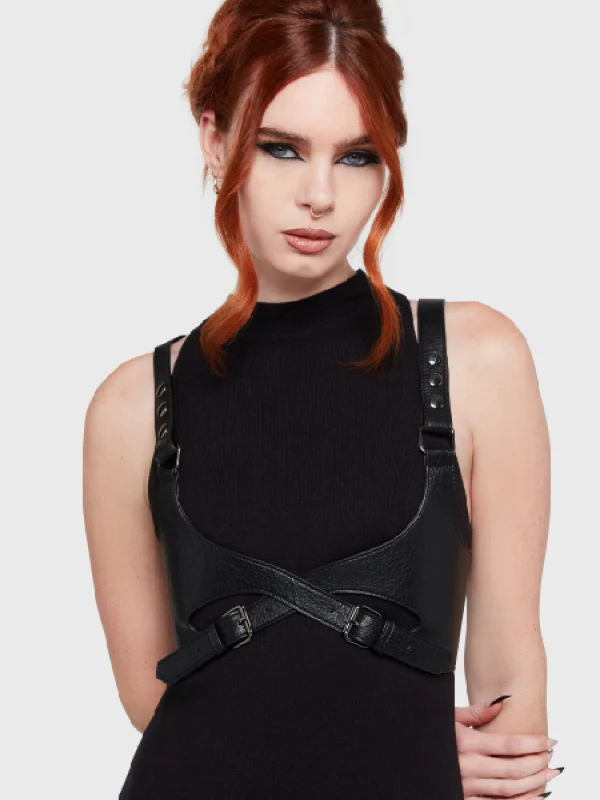 KILLSTAR ROSEATE HARNESS BLACK/SILVER