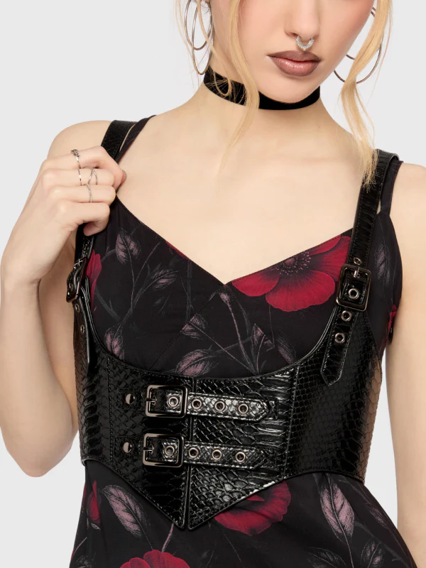 KILLSTAR VENOMOUS ROSE UNDERBUST HARNESS - Image 2