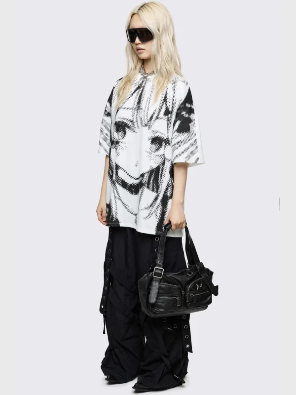 MINGA SOOT VEGAN LEATHER SHOULDER BAG - Image 3