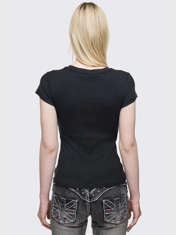 MINGA WINGED CROSS BABY TEE - Image 4