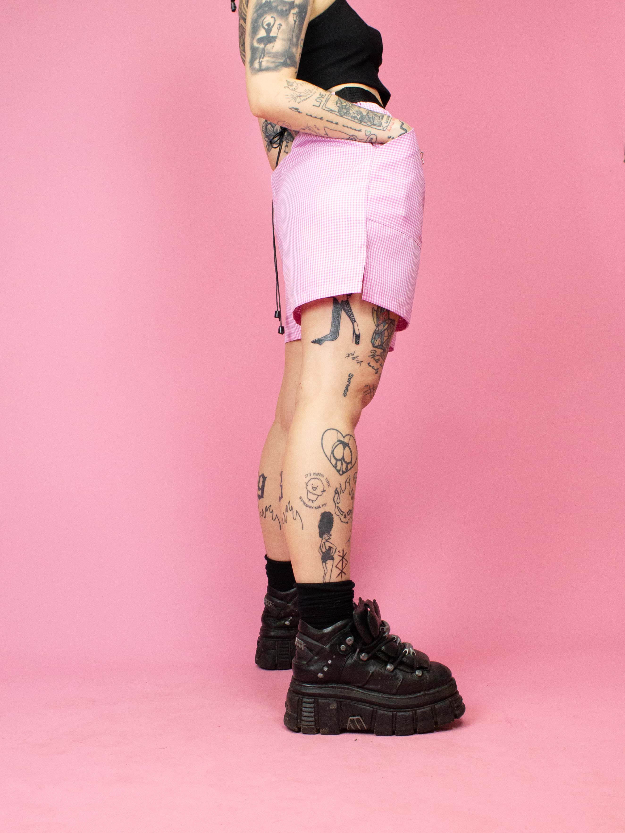 NIKINKY KIOTO SHORTS PINK GINGHAM - Image 4