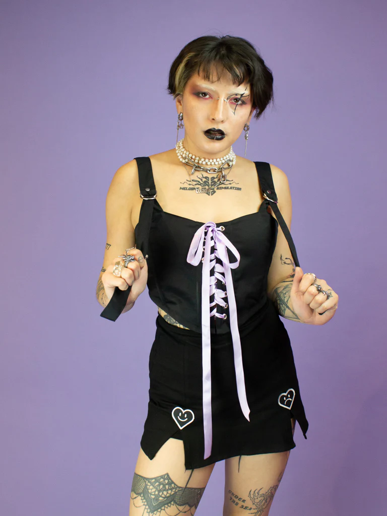 NIKINKY TYRANT CORSET LILAC ON BLACK - Image 3