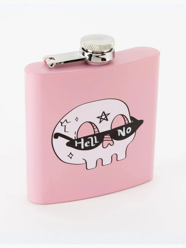 PUNKY PINS HELL NO HIP FLASK - Image 2