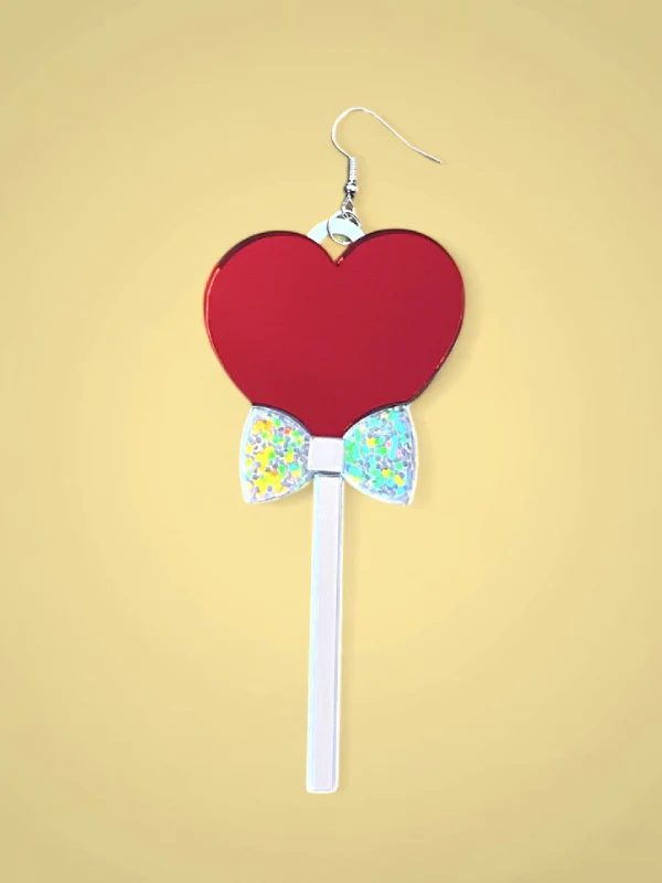 RED LOLLIPOP EARRINGS BY I`M YOUR PRESENT - Image 2