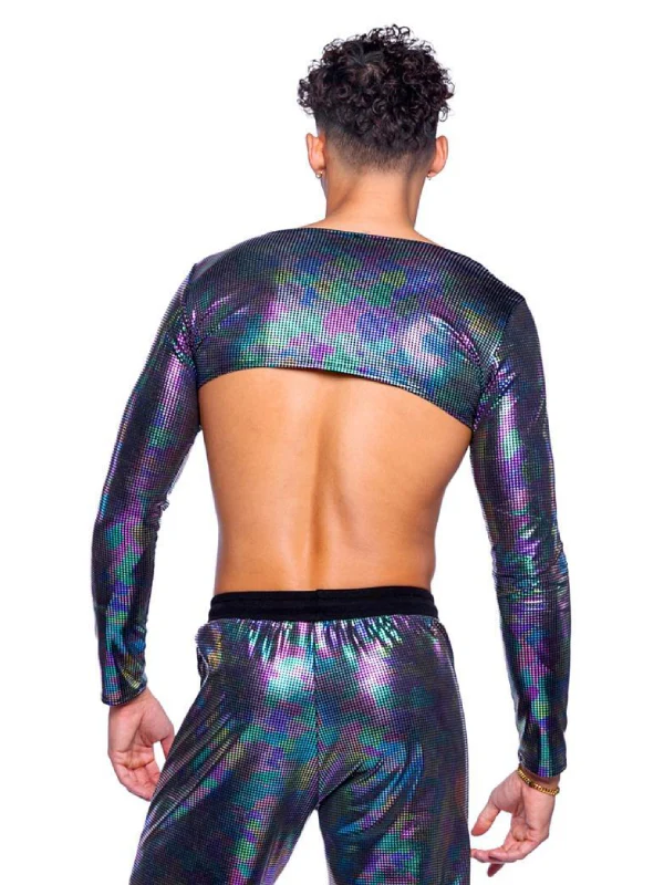 ROMA COSTUME RAINBOW SHIMMER CAMOUFLAGE SHRUG 6531 - Image 2