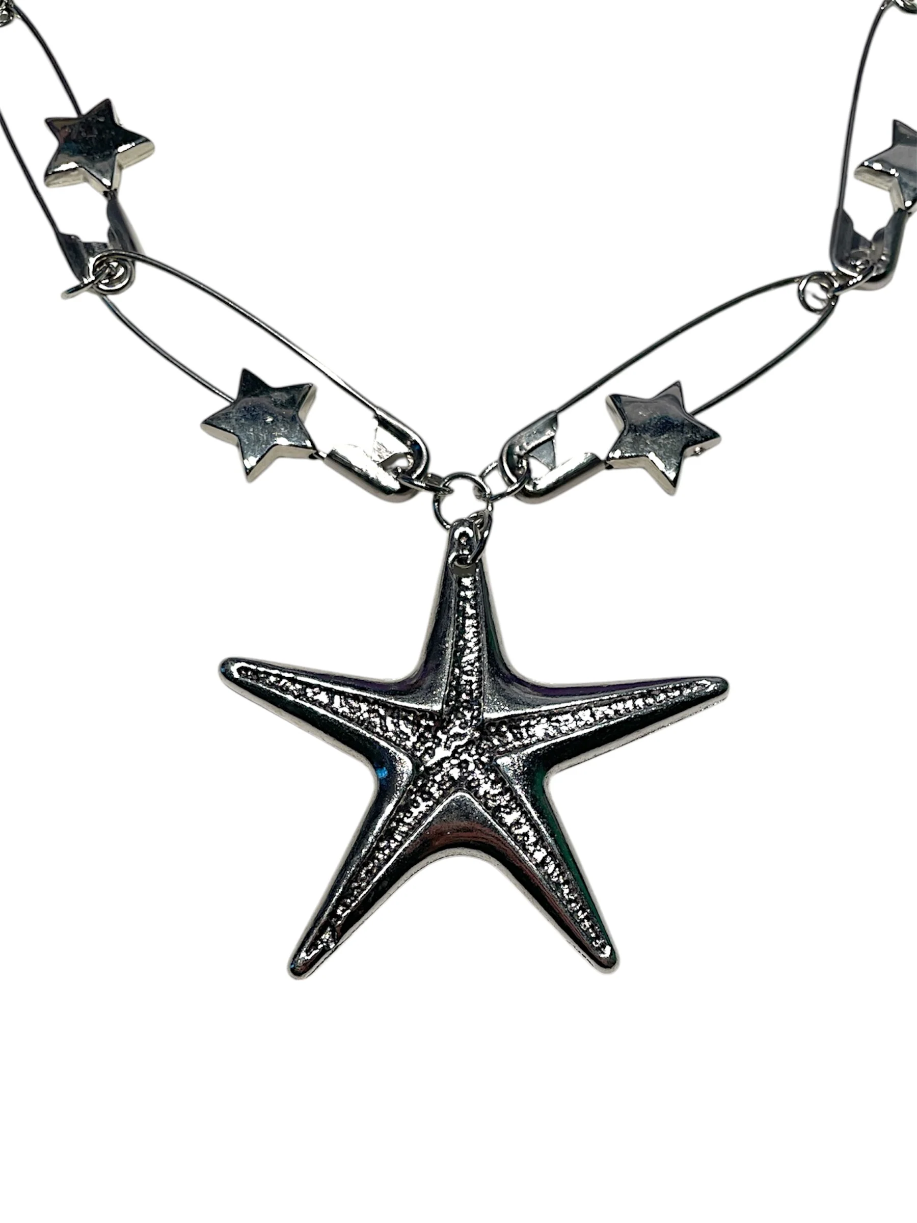 SAFETY PIN STAR NECKLACE - Image 2