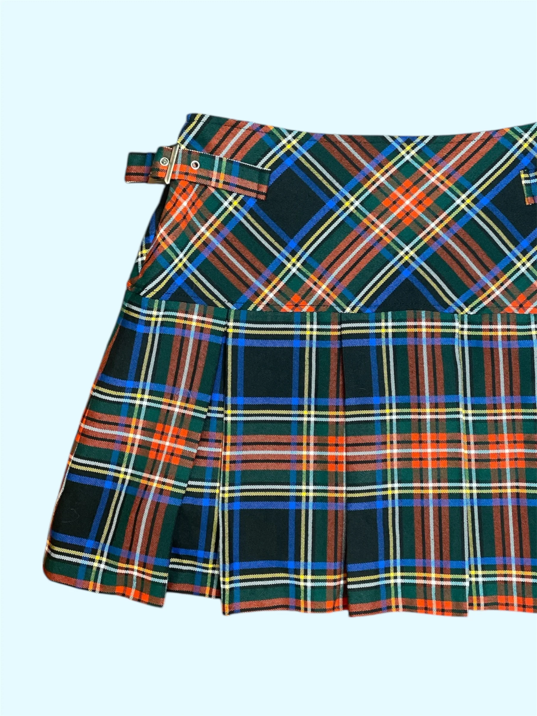 SECOND HAND CAMAIEU TARTAN SKIRT - Image 2