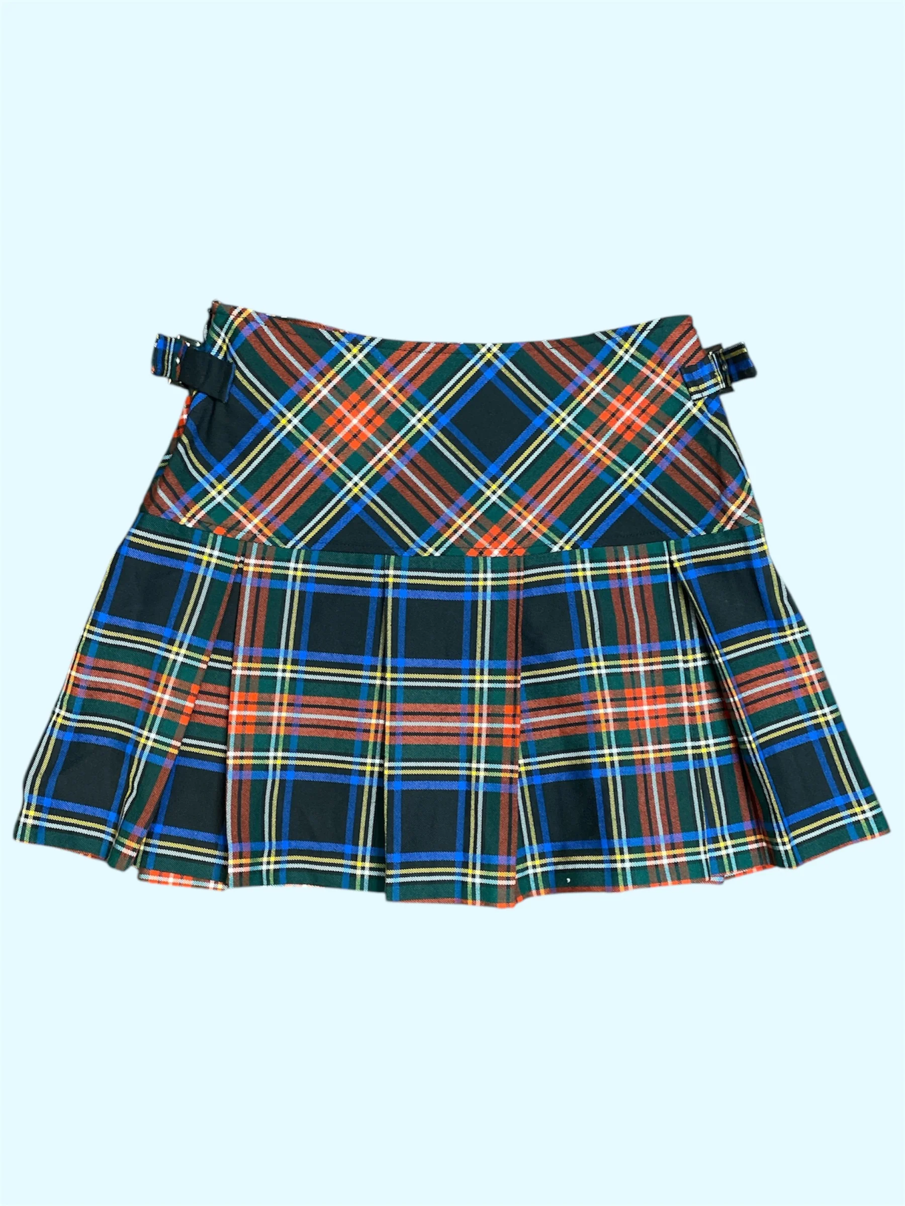 SECOND HAND CAMAIEU TARTAN SKIRT - Image 3