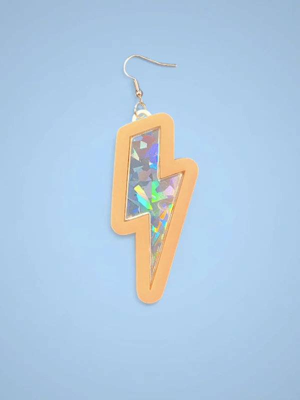 SILVER LIGHTNING EARRINGS BY I`M YOUR PRESENT - Image 2