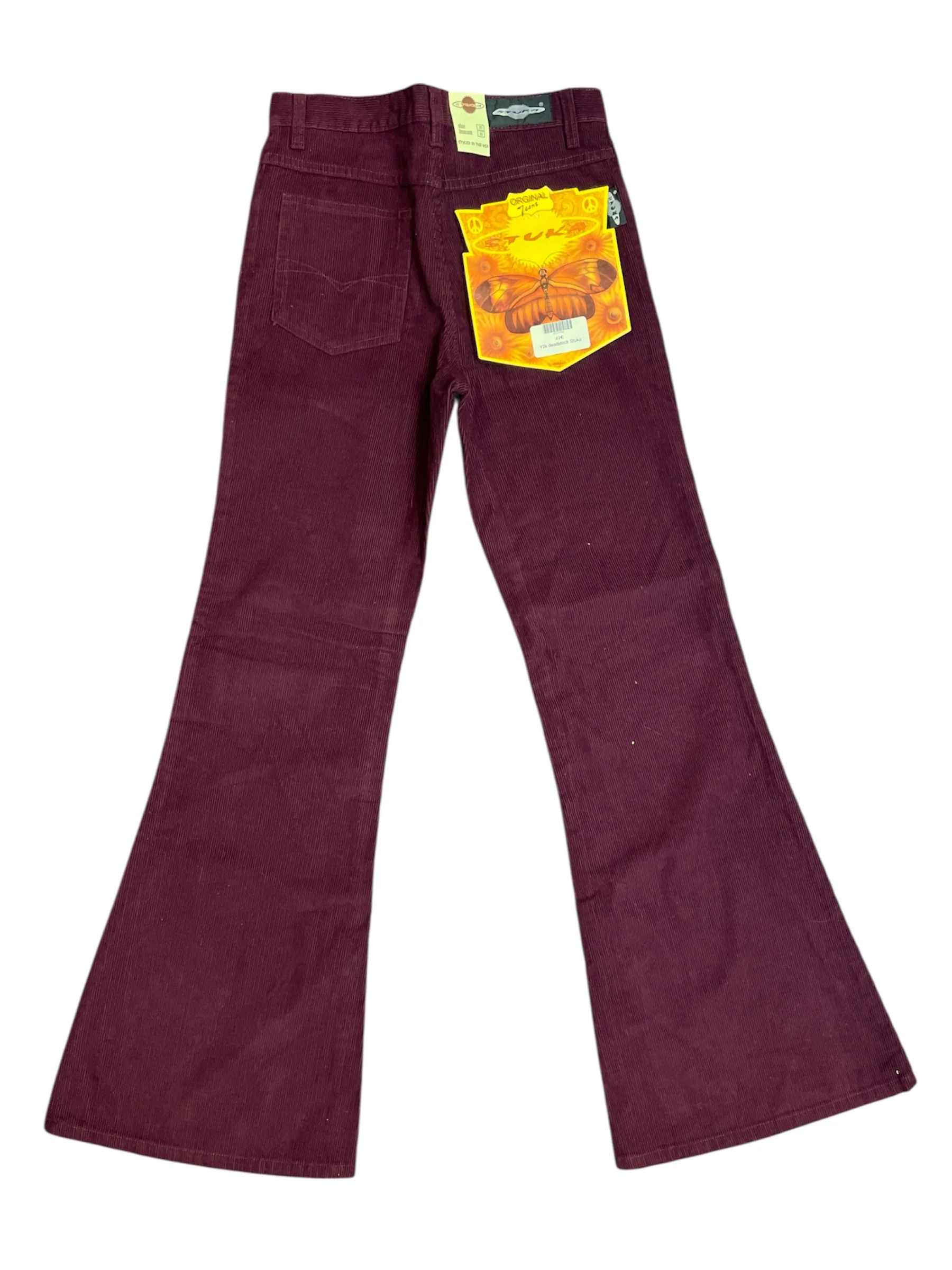 STUKA DEADSTOCK CORD FLARE RED - Image 3